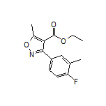 3-(4-氟-3-甲基苯基)-5-甲基异噁唑-4-甲酸乙酯