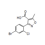 3-(4-溴-2-氯苯基)-5-甲基异噁唑-4-甲酸