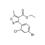 3-(4-溴-2-氯苯基)-5-甲基异噁唑-4-甲酸乙酯