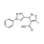5-甲基-3-(1-苯基-4-吡唑基)异噁唑-4-甲酸