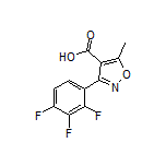 5-甲基-3-(2,3,4-三氟苯基)异噁唑-4-甲酸