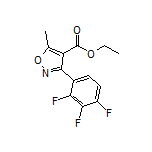 5-甲基-3-(2,3,4-三氟苯基)异噁唑-4-甲酸乙酯