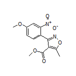 3-(4-甲氧基-2-硝基苯基)-5-甲基异噁唑-4-甲酸甲酯