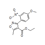 3-(4-甲氧基-2-硝基苯基)-5-甲基异噁唑-4-甲酸乙酯