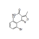 3-(2-溴-6-氯苯基)-5-甲基异噁唑-4-甲酸