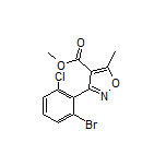 3-(2-溴-6-氯苯基)-5-甲基异噁唑-4-甲酸甲酯