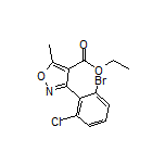 3-(2-溴-6-氯苯基)-5-甲基异噁唑-4-甲酸乙酯