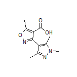 5-甲基-3-(1,3,5-三甲基-4-吡唑基)异噁唑-4-甲酸