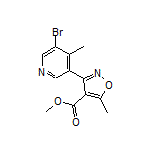 3-(5-溴-4-甲基-3-吡啶基)-5-甲基异噁唑-4-甲酸甲酯