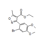 3-(2-溴-4,5-二甲氧基苯基)-5-甲基异噁唑-4-甲酸乙酯