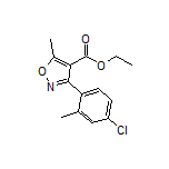 3-(4-氯-2-甲基苯基)-5-甲基异噁唑-4-甲酸乙酯
