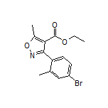 3-(4-溴-2-甲基苯基)-5-甲基异噁唑-4-甲酸乙酯