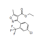 3-[4-氯-2-(三氟甲基)苯基]-5-甲基异噁唑-4-甲酸乙酯