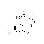 3-(2-溴-4-氯苯基)-5-甲基异噁唑-4-甲酸