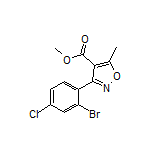3-(2-溴-4-氯苯基)-5-甲基异噁唑-4-甲酸甲酯