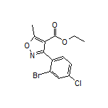 3-(2-溴-4-氯苯基)-5-甲基异噁唑-4-甲酸乙酯