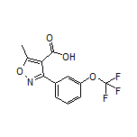 5-甲基-3-[3-(三氟甲氧基)苯基]异噁唑-4-甲酸
