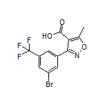 3-[3-溴-5-(三氟甲基)苯基]-5-甲基异噁唑-4-甲酸