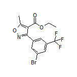 3-[3-溴-5-(三氟甲基)苯基]-5-甲基异噁唑-4-甲酸乙酯
