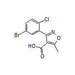 3-(5-溴-2-氯苯基)-5-甲基异噁唑-4-甲酸