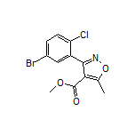 3-(5-溴-2-氯苯基)-5-甲基异噁唑-4-甲酸甲酯