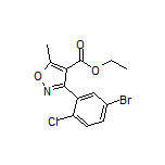 3-(5-溴-2-氯苯基)-5-甲基异噁唑-4-甲酸乙酯