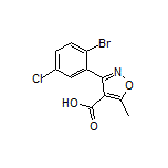 3-(2-溴-5-氯苯基)-5-甲基异噁唑-4-甲酸