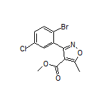 3-(2-溴-5-氯苯基)-5-甲基异噁唑-4-甲酸甲酯