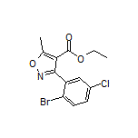 3-(2-溴-5-氯苯基)-5-甲基异噁唑-4-甲酸乙酯