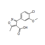 3-(4-氯-3-甲氧基苯基)-5-甲基异噁唑-4-甲酸