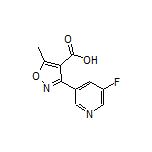 3-(5-氟-3-吡啶基)-5-甲基异噁唑-4-甲酸