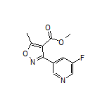 3-(5-氟-3-吡啶基)-5-甲基异噁唑-4-甲酸甲酯