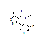 3-(5-氟-3-吡啶基)-5-甲基异噁唑-4-甲酸乙酯
