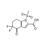 5,5-二氟-1-(甲砜基)-4-氧代-4,5,6,7-四氢-1H-吲哚-2-甲酸