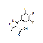 5-甲基-3-(3,4,5-三氟苯基)异噁唑-4-甲酸