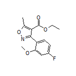 3-(4-氟-2-甲氧基苯基)-5-甲基异噁唑-4-甲酸乙酯