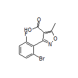 3-(2-溴-6-氟苯基)-5-甲基异噁唑-4-甲酸