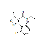 3-(2-溴-6-氟苯基)-5-甲基异噁唑-4-甲酸乙酯