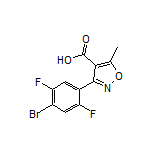 3-(4-溴-2,5-二氟苯基)-5-甲基异噁唑-4-甲酸