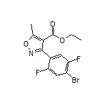 3-(4-溴-2,5-二氟苯基)-5-甲基异噁唑-4-甲酸乙酯
