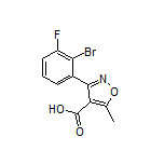 3-(2-溴-3-氟苯基)-5-甲基异噁唑-4-甲酸