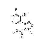3-(2-溴-3-氟苯基)-5-甲基异噁唑-4-甲酸甲酯