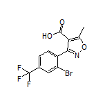 3-[2-溴-4-(三氟甲基)苯基]-5-甲基异噁唑-4-甲酸