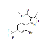 3-[2-溴-4-(三氟甲基)苯基]-5-甲基异噁唑-4-甲酸甲酯