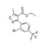 3-[2-溴-4-(三氟甲基)苯基]-5-甲基异噁唑-4-甲酸乙酯