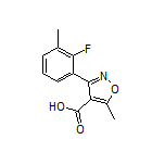 3-(2-氟-3-甲基苯基)-5-甲基异噁唑-4-甲酸