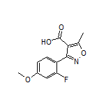 3-(2-氟-4-甲氧基苯基)-5-甲基异噁唑-4-甲酸