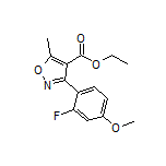 3-(2-氟-4-甲氧基苯基)-5-甲基异噁唑-4-甲酸乙酯