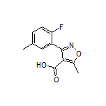 3-(2-氟-5-甲基苯基)-5-甲基异噁唑-4-甲酸