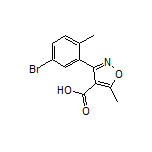 3-(5-溴-2-甲基苯基)-5-甲基异噁唑-4-甲酸